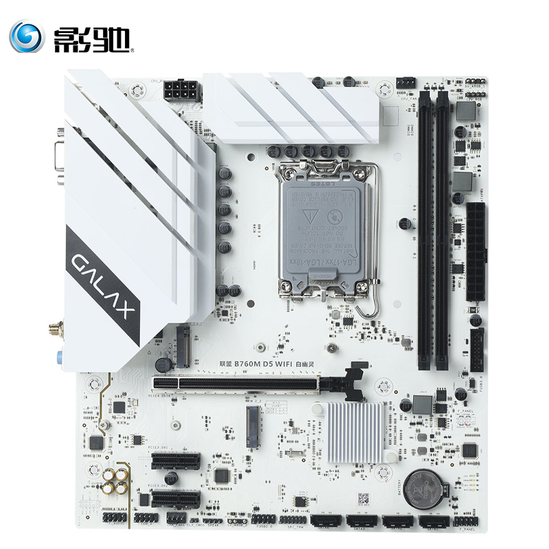 影驰联盟 B760M D5 Wi-Fi白幽灵主板