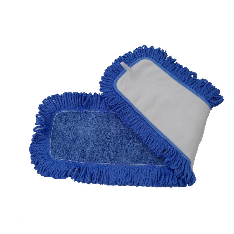 13x62cm Dusting Tassels Blue Microfiber Wet Mop Pad For Cleaning Household