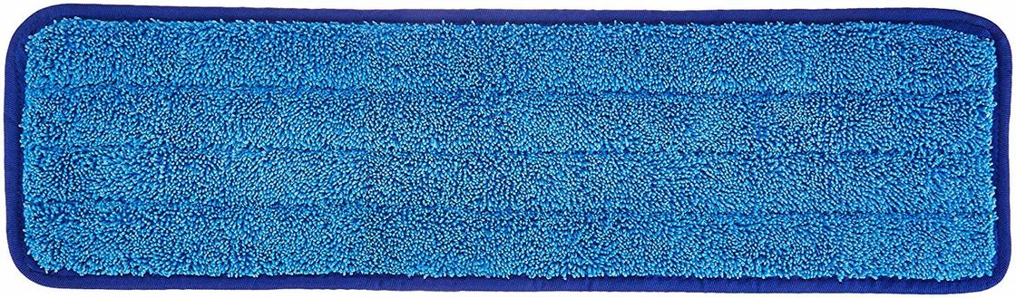 Damp Cleaning Microfiber Wet Mop Pads Refill Mop Head Plain 18 Inch Blue Wet Pad