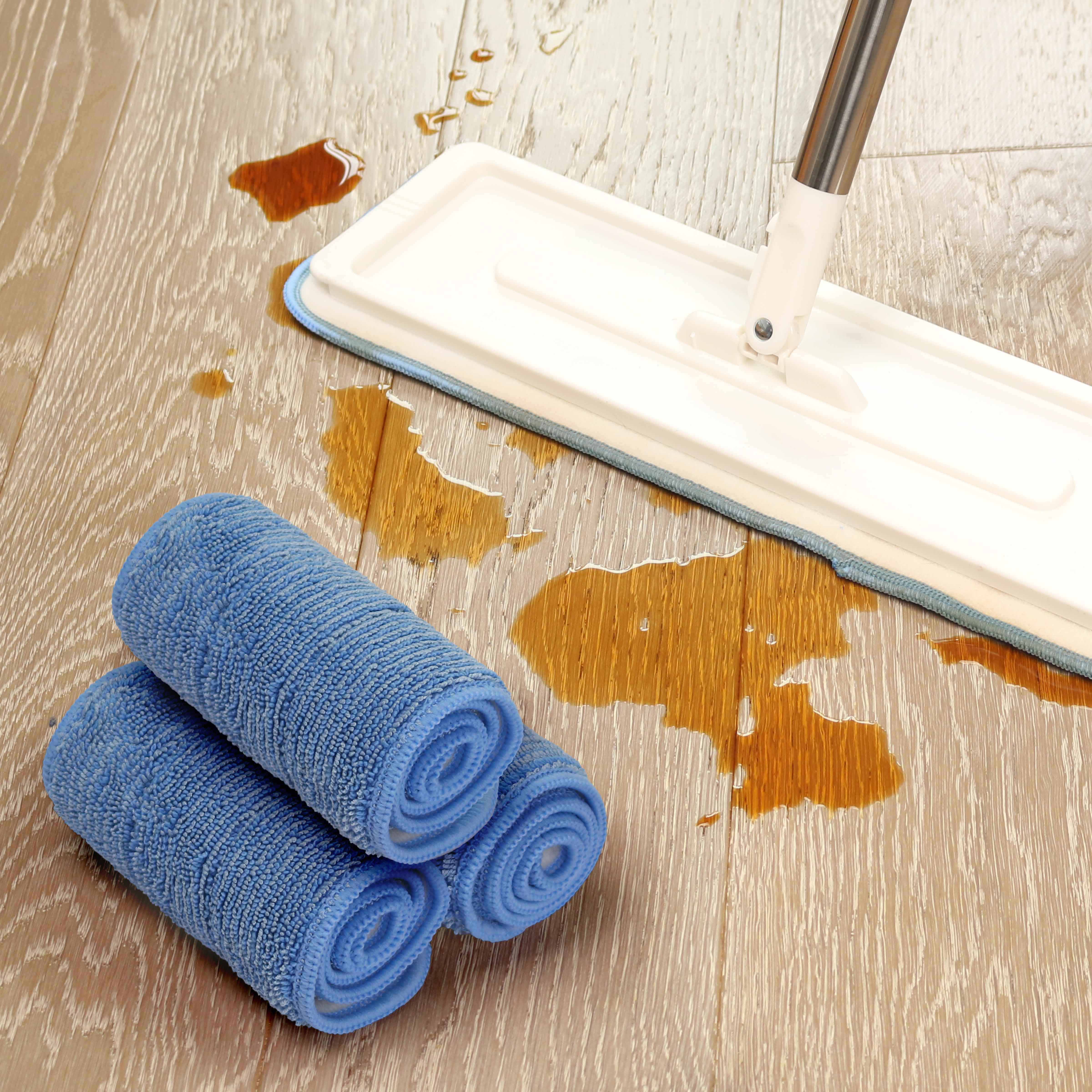 Microfiber Dust Mop Pads High Absorbency Twisted Microfiber Wet Mop Pads For Cleaning Floors