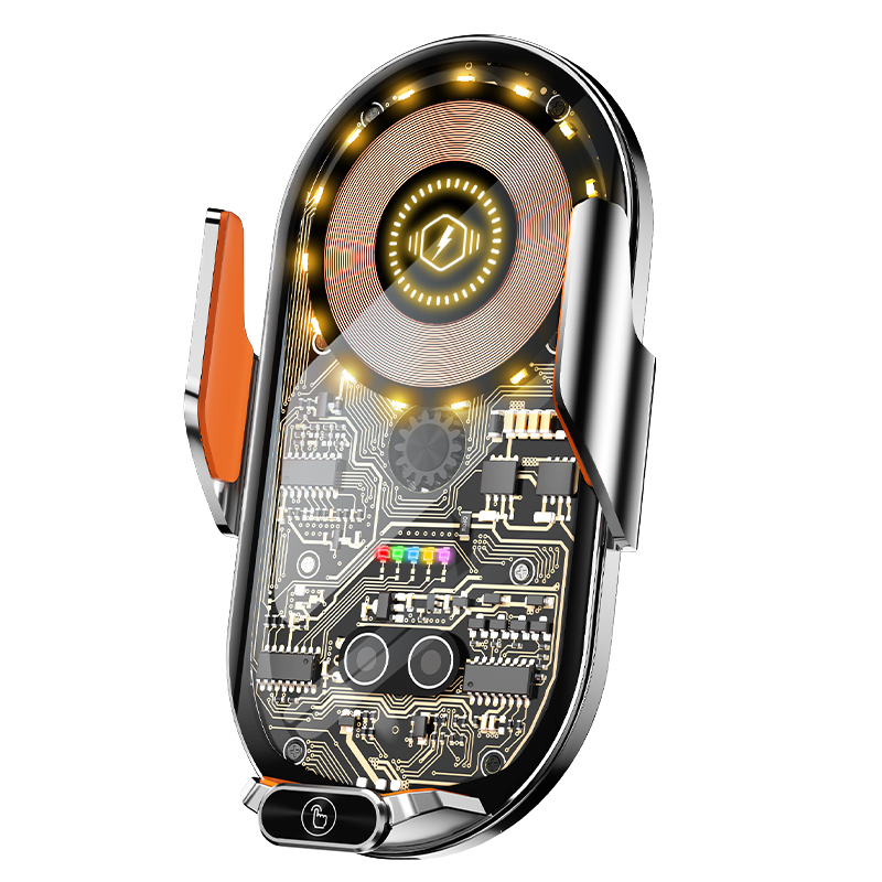 C13  Transparent 15W magnetic wireless charger car mobile phone holder