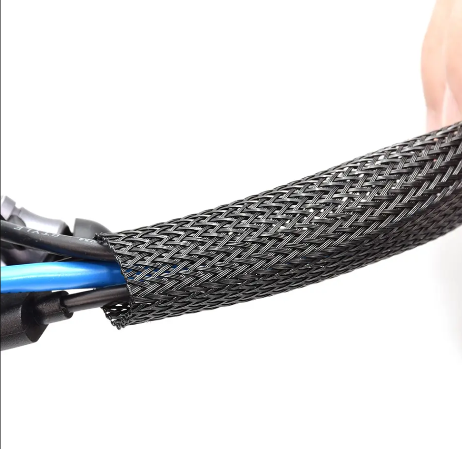 PET High Flame Retardant Expandable Braided Sleeving