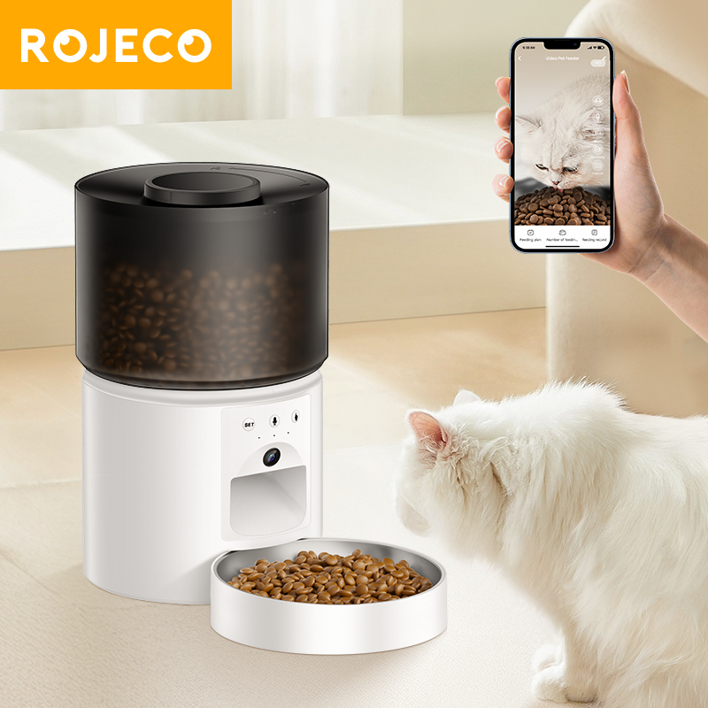 ROJECO 3L Pet Feeder With 1080P Camera