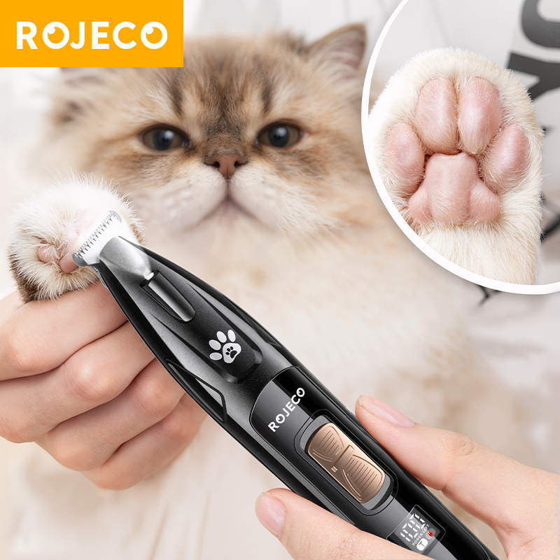 Rojeco Q8 Electric Dog Hair Trimmer LED