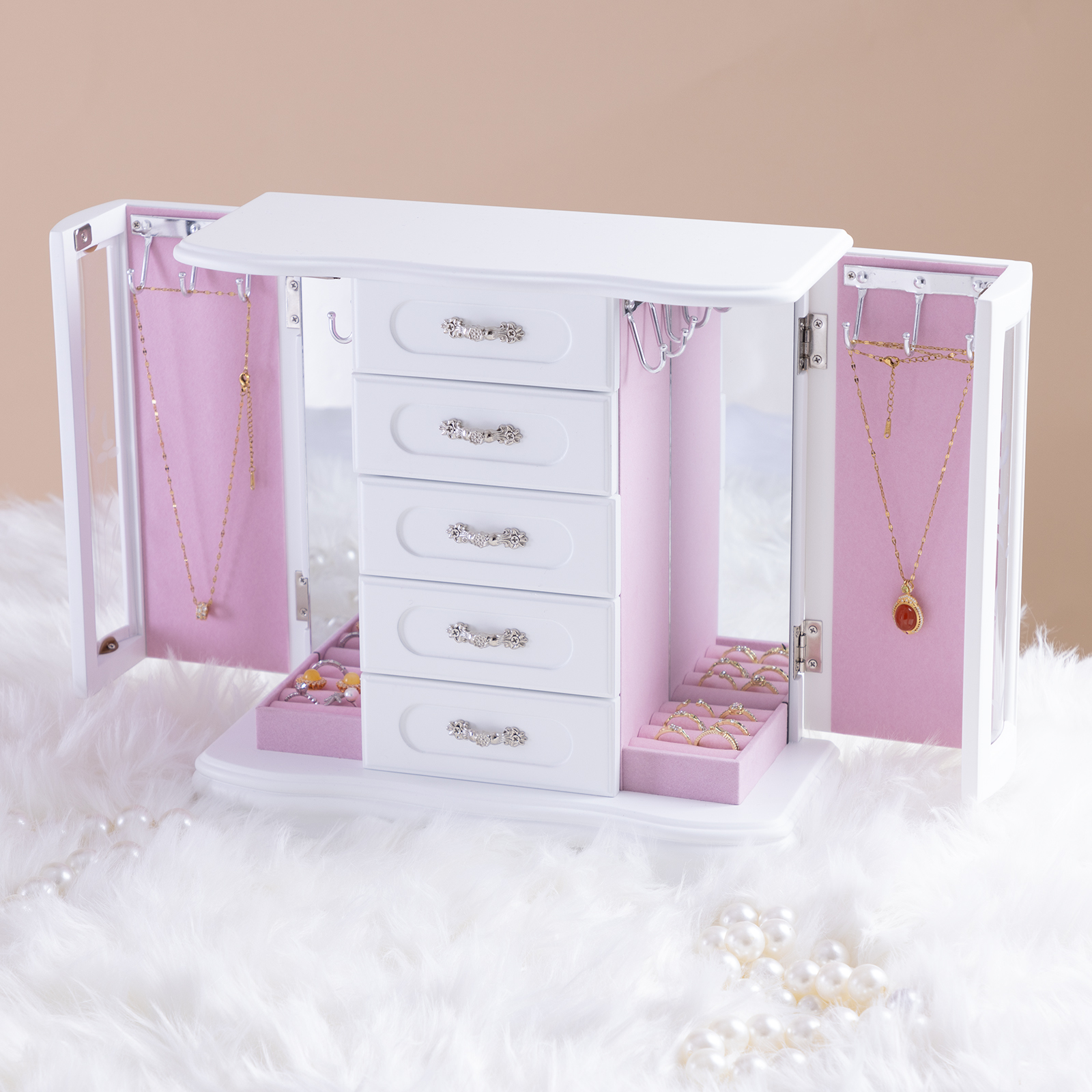 1046-白色珠宝盒