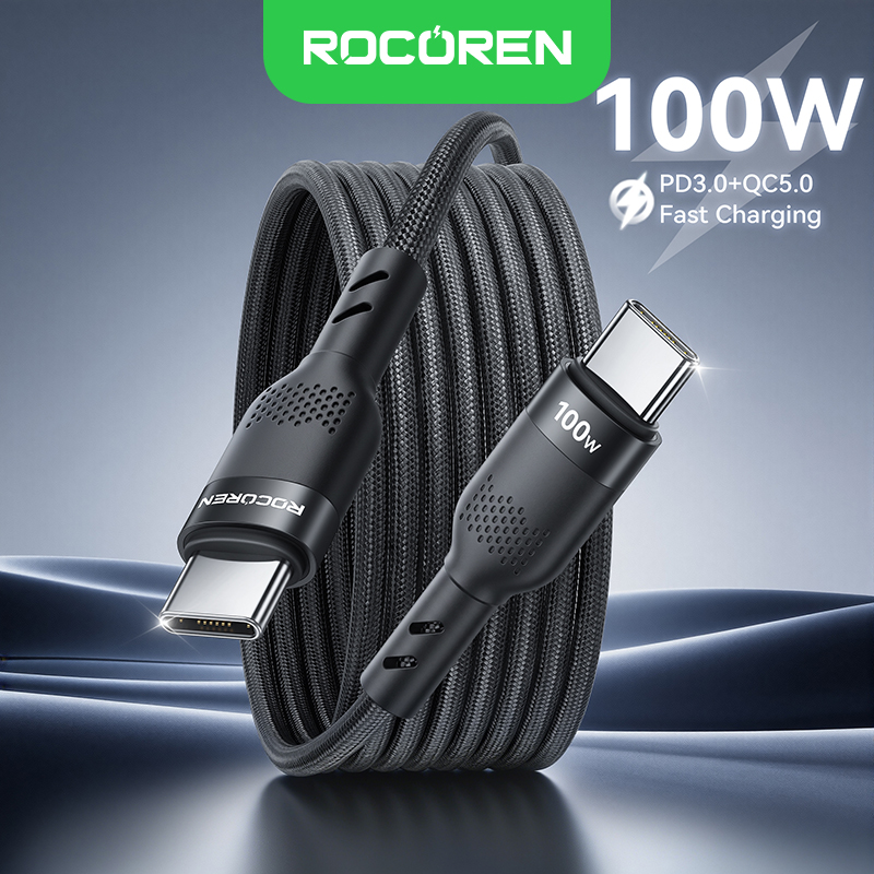 Rocoren Fast Charging Cable USB-C to USB-C 100W
