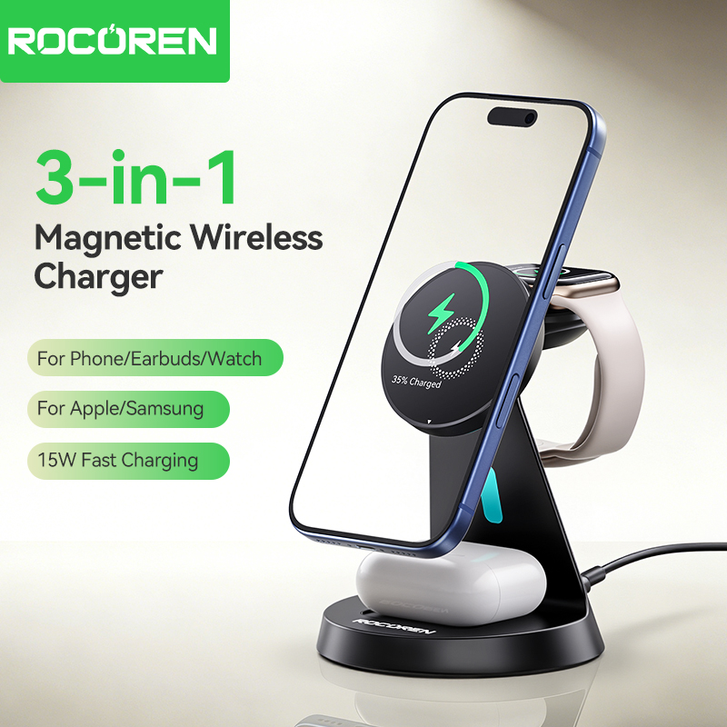 3-in-1 Magnetic Wireless Charger