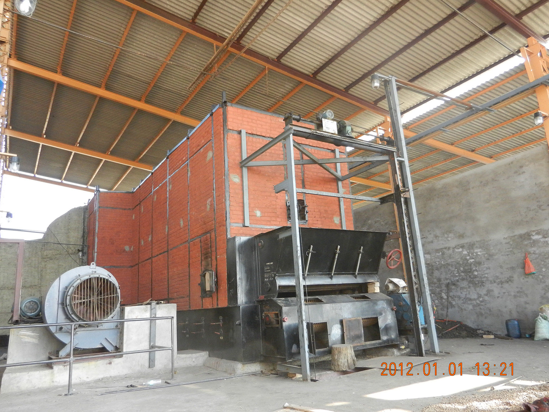 换热式链排燃煤热风炉