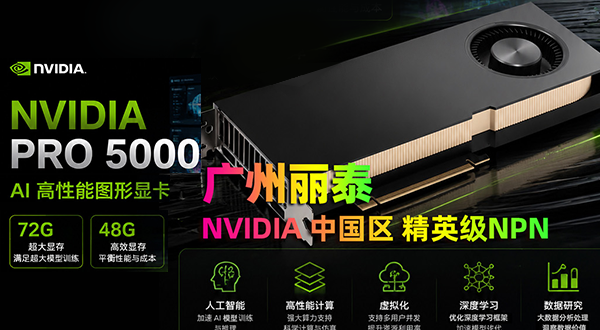 广州丽泰 NVIDIA RTX PRO 5000 Blackwell AI加速计算GPU 解析