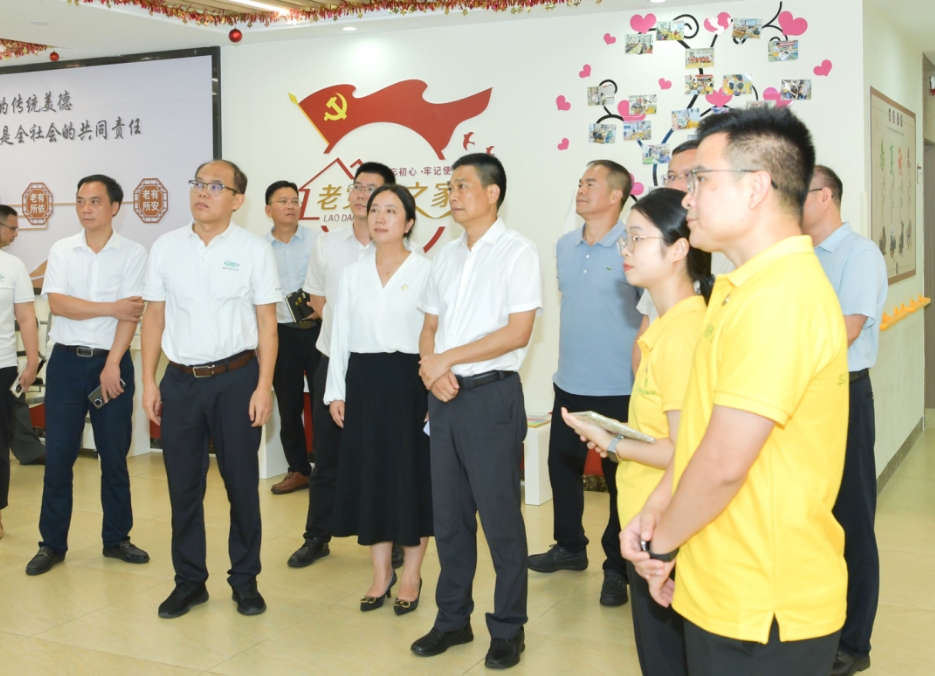 清远市市长温文星率队调研华邦美好家园运营的清新区综合养老服务中心