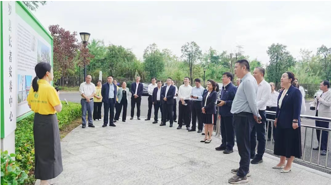 广东省各市民政局考察团调研华邦美好家园（惠州博罗）孝慈苑