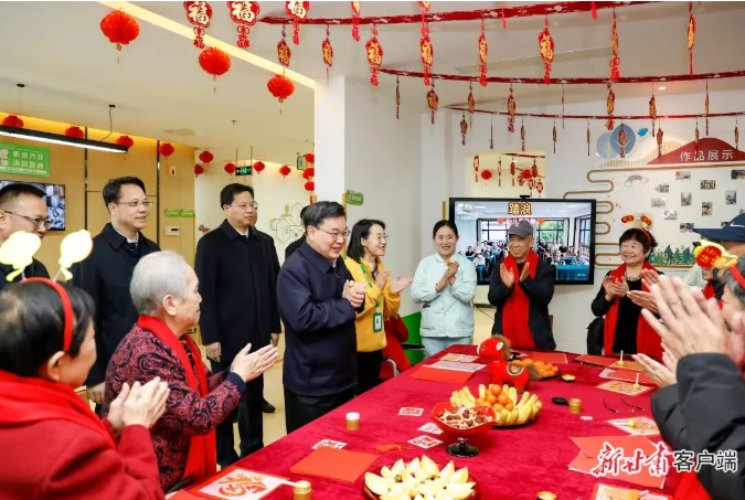甘肃省委书记胡昌升赴华邦美好家园兰州街道综合养老服务中心走访慰问 向长者及员工致以新春美好祝福