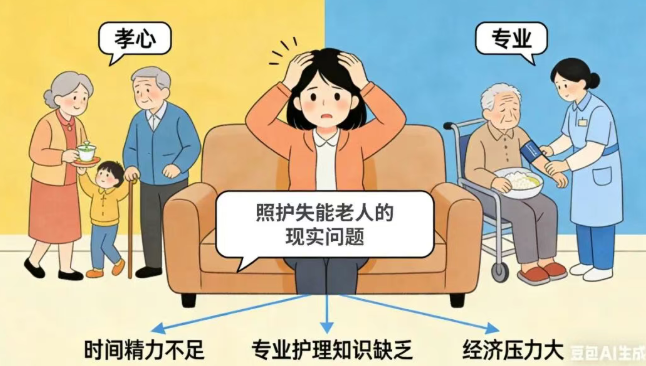自己照顾VS专业照护：孝心不是单打独斗，专业照护才是更深的爱