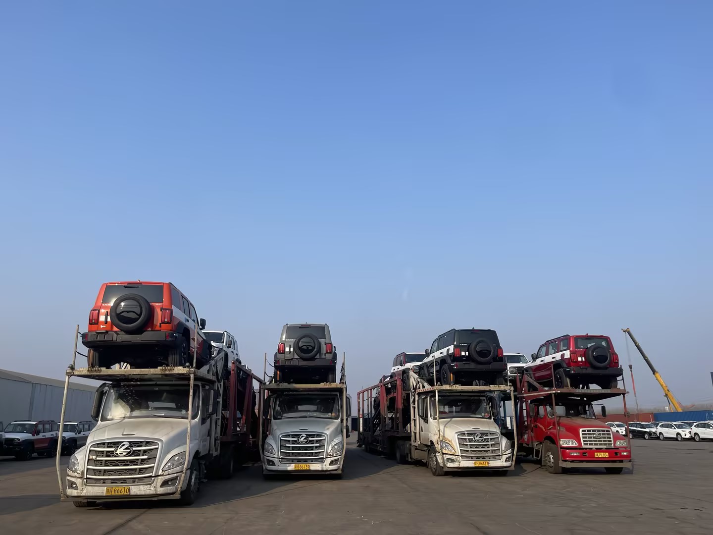 2024年3月12日 俄罗斯项目车辆入库情况