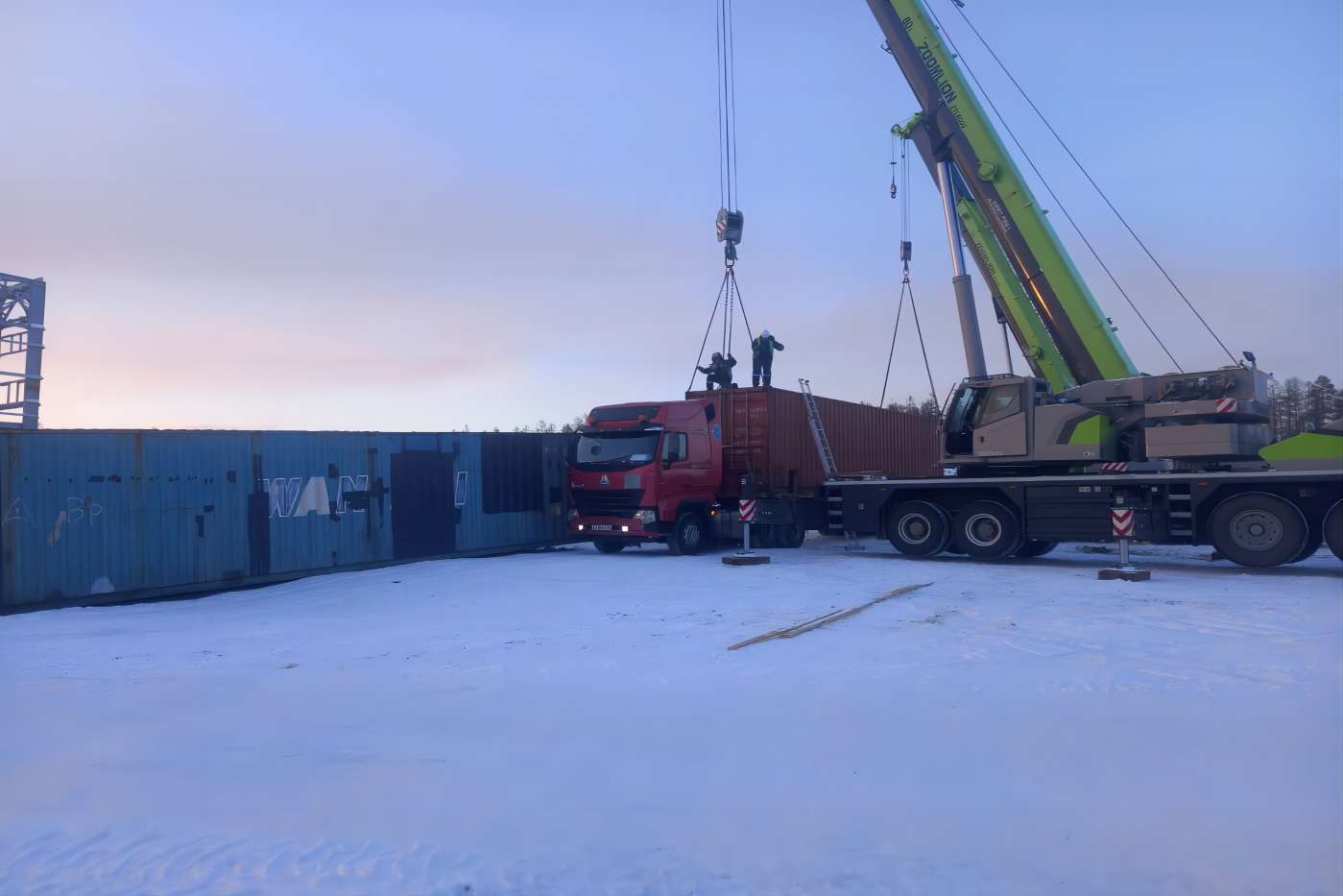 2024年3月6日 阿尔丹项目抵达目的地卸车