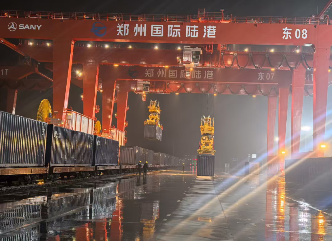 河南中欧班列捷报频传 同比增长46.5%