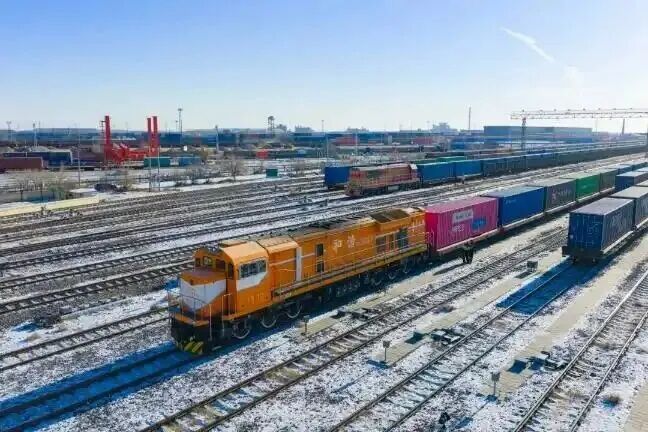 二连浩特中欧班列超2.1万列 运行线路74条