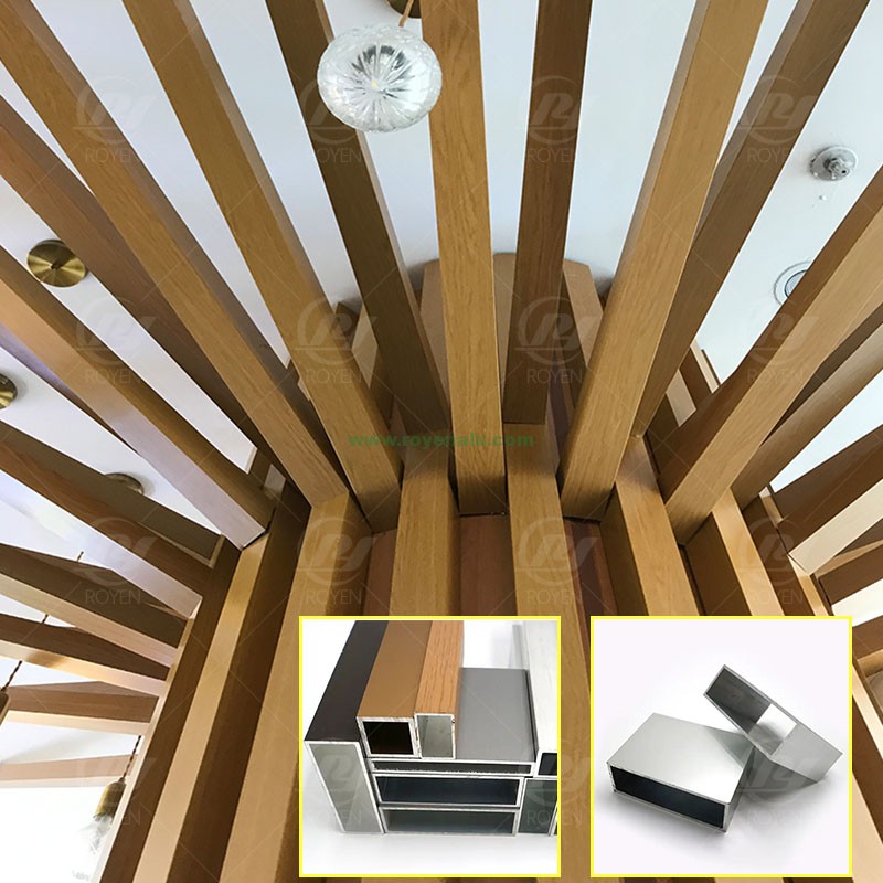 50*25 rectangular pipes powder poacted milling extrusion aluminum square tube profiles for industries