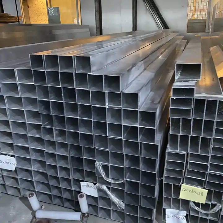 High quality milling powder coated anodized 200*50, 100*50 6063 T5 aluminum square hollow tubes profiles for different use