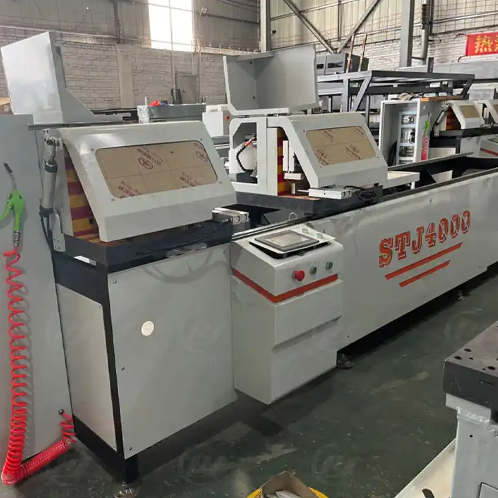 45 Degree Double Head Cutting Machine For Aluminum Profiles Windows and Door Frames CNC Automatic Machines