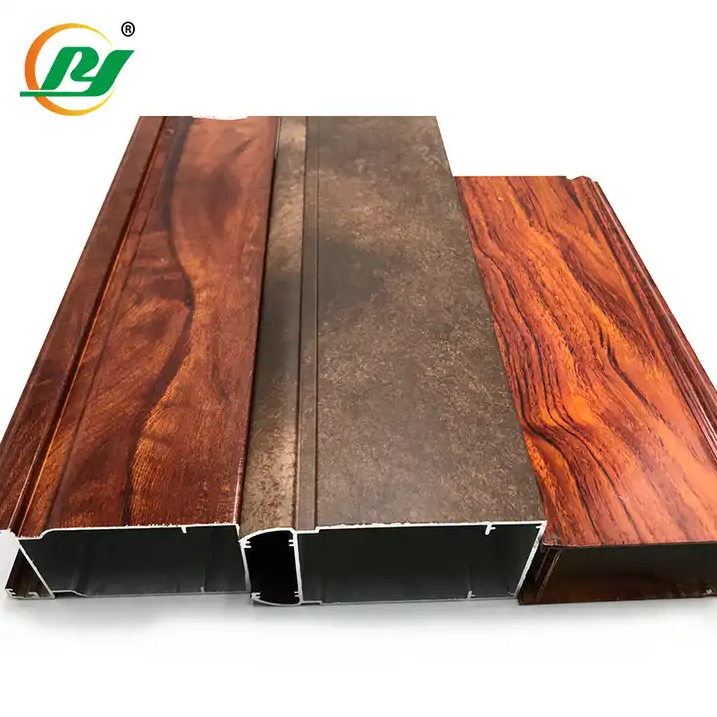 Foshan Aluminium Square Wooden Grain Powder Coated Rectangular Tubes