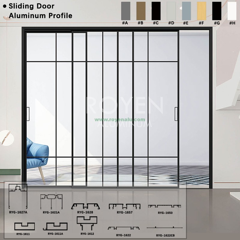 New style Hanging Sliding Door System Profile for Interior Glass Door Kitchen Bedroom Door