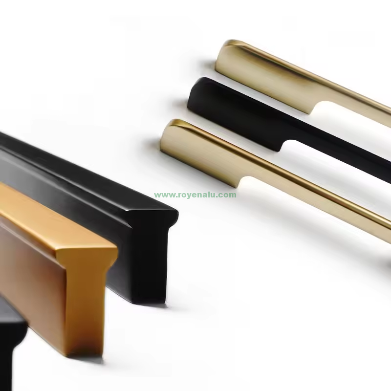 Manufacture China New Furniture Hardware Wholesale Furniture Cupboard Cabinet Handle Double Color Wardrobe Handle