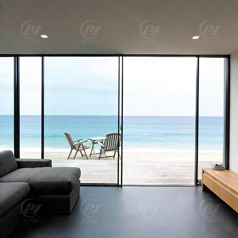 OEM Modern Panoramic Sliding Doors with Double Glazed Tempered Glass Thermal Break for Entry Exterior Use in Apartments Villas