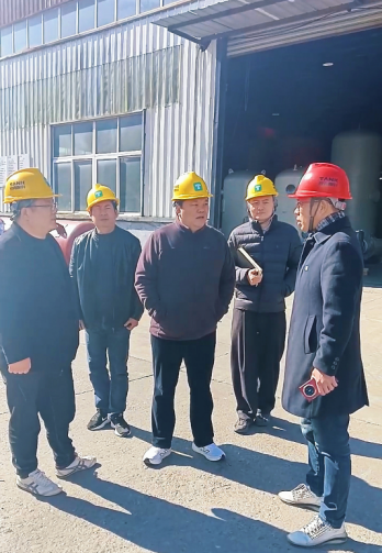 智造新城天湖社区企业服务中心领导莅临泰克压力容器公司调研指导