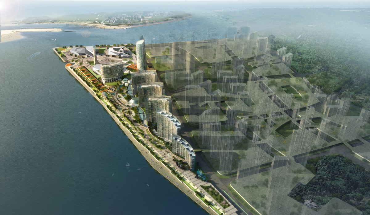 滨江综合体（从南向北）