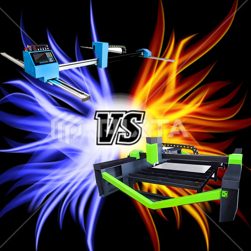 CNC Plasma and Laser same design different speed and cut quality such as dross sharp angels