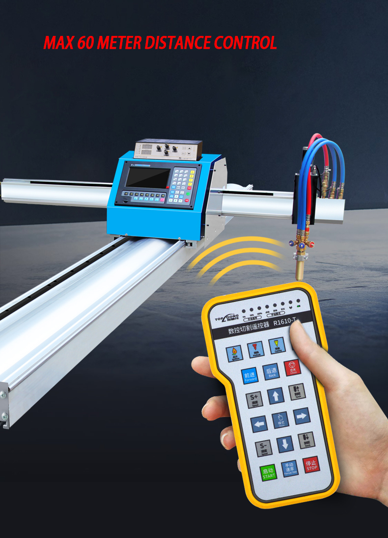 Remote control cnc plasma cutting machine installation and use