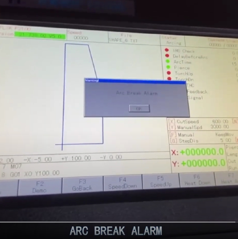 ARC BREAK ALARM solve method