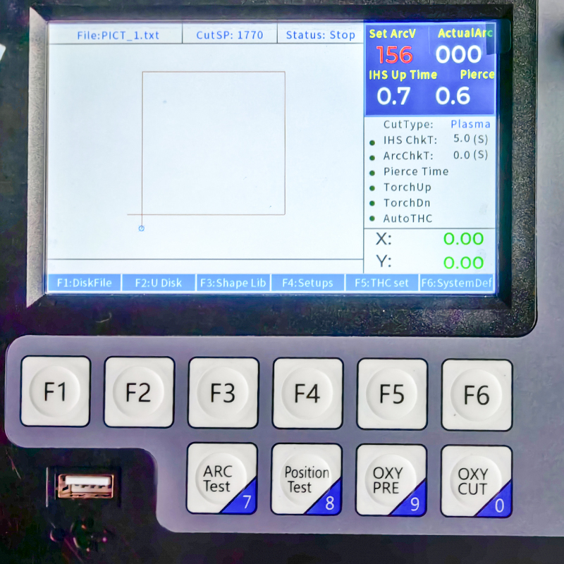 Built in THC CNC plasma cutting system toploong 2100k