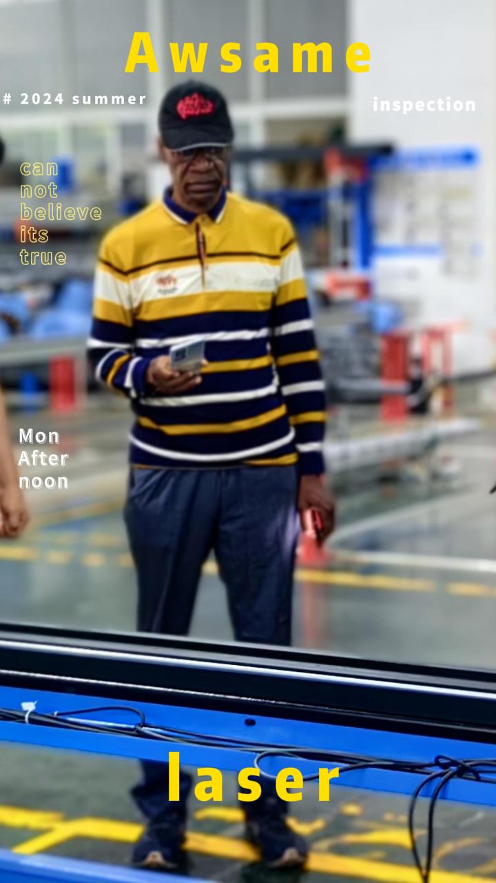 Buyer inspection #cncfiberlasercuttingmachine #metalart #cncplasmacuttingmachine