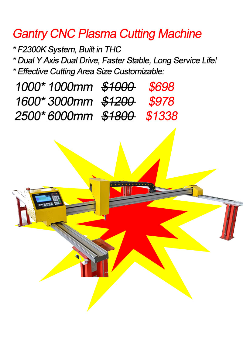 $698 Decorate Metal sheet cnc plasma Gantry type F2300K #cncplasmacuttingmachine