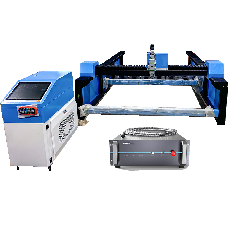 Portable Gantry Laser cnc cutting machine cut carbon still metal sheet with patterns