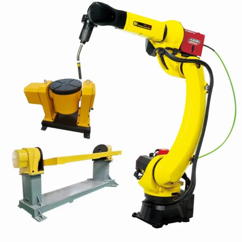A1 #robot  welding Universal welding manipulator withpositioners, fixtures and welding stations