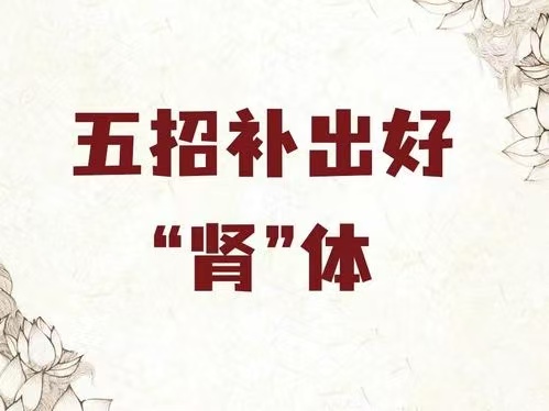 养生堂：五招补出好“肾”体