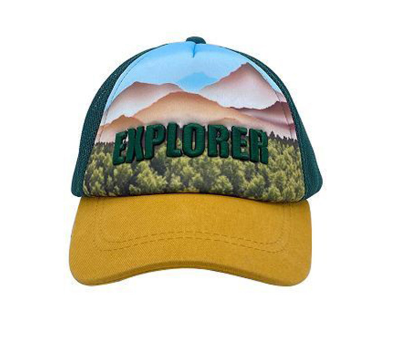 3D Embroidery Letters Sublimation Printing Mesh Baseball Cap