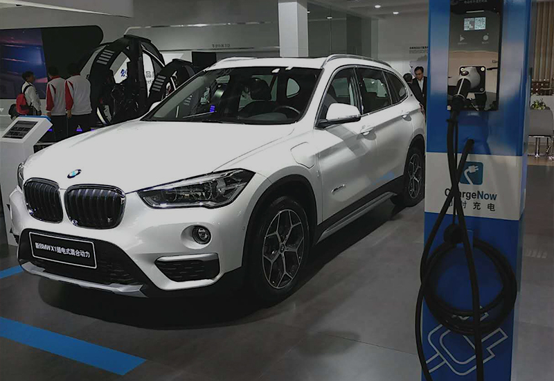 IEEVChina2017 opened at the China National Convention Center in Beijing, Woer new energy charging connector products successfully appeared in the BMW new energy vehicle booth