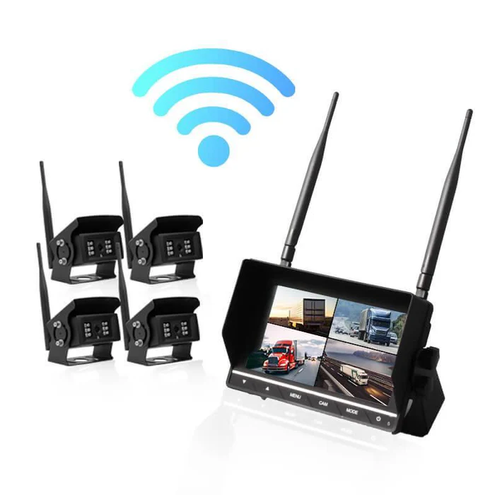 4 Wireless Backup Camera System with 7