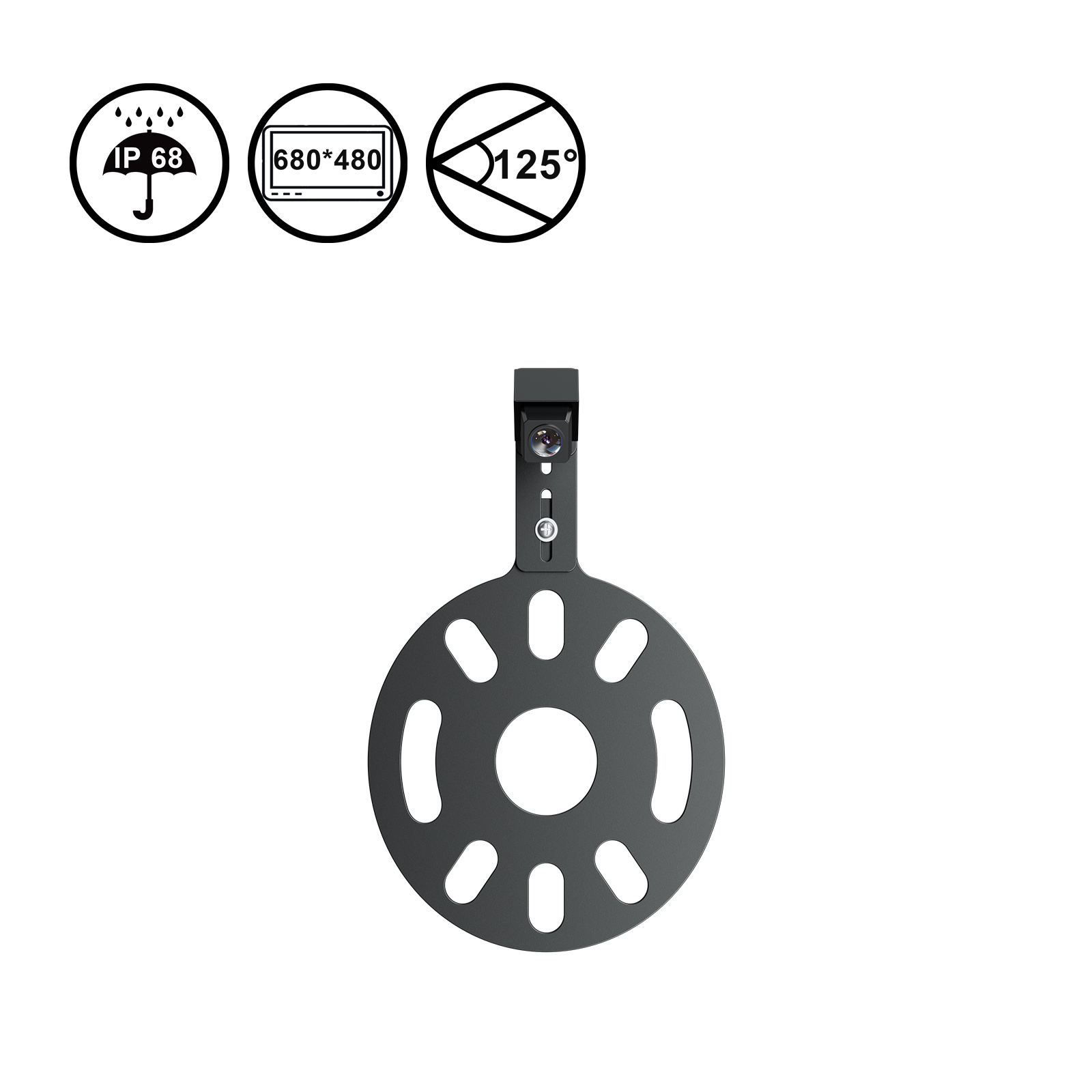 Jeep JL Spare Tire Mount Backup Camera with Adjustable Mount