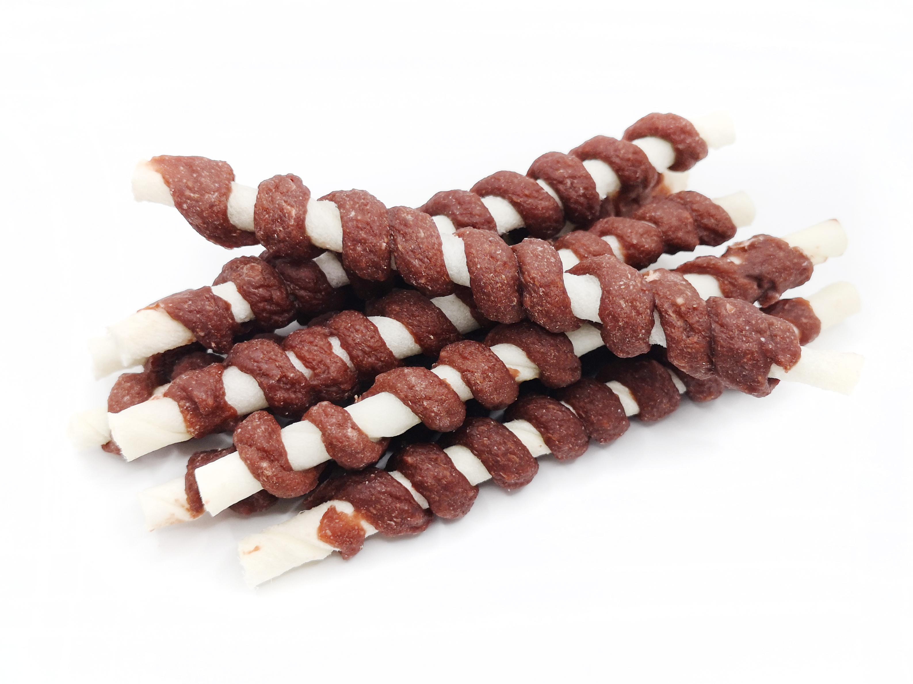 Spiral Cowhide Twined by Duck