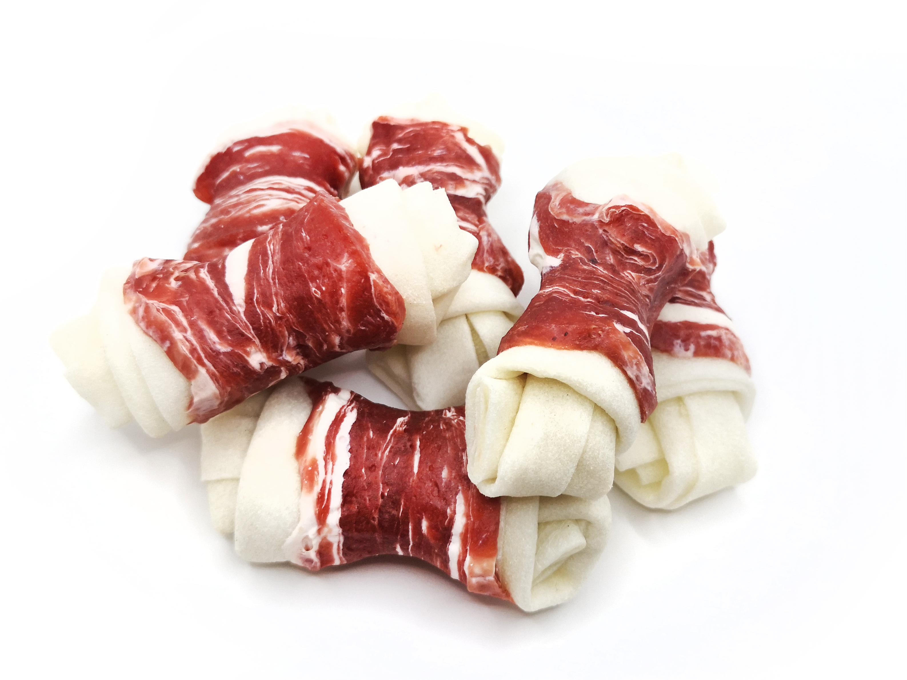 Cowhide Knot Twined by Snowflake Beef