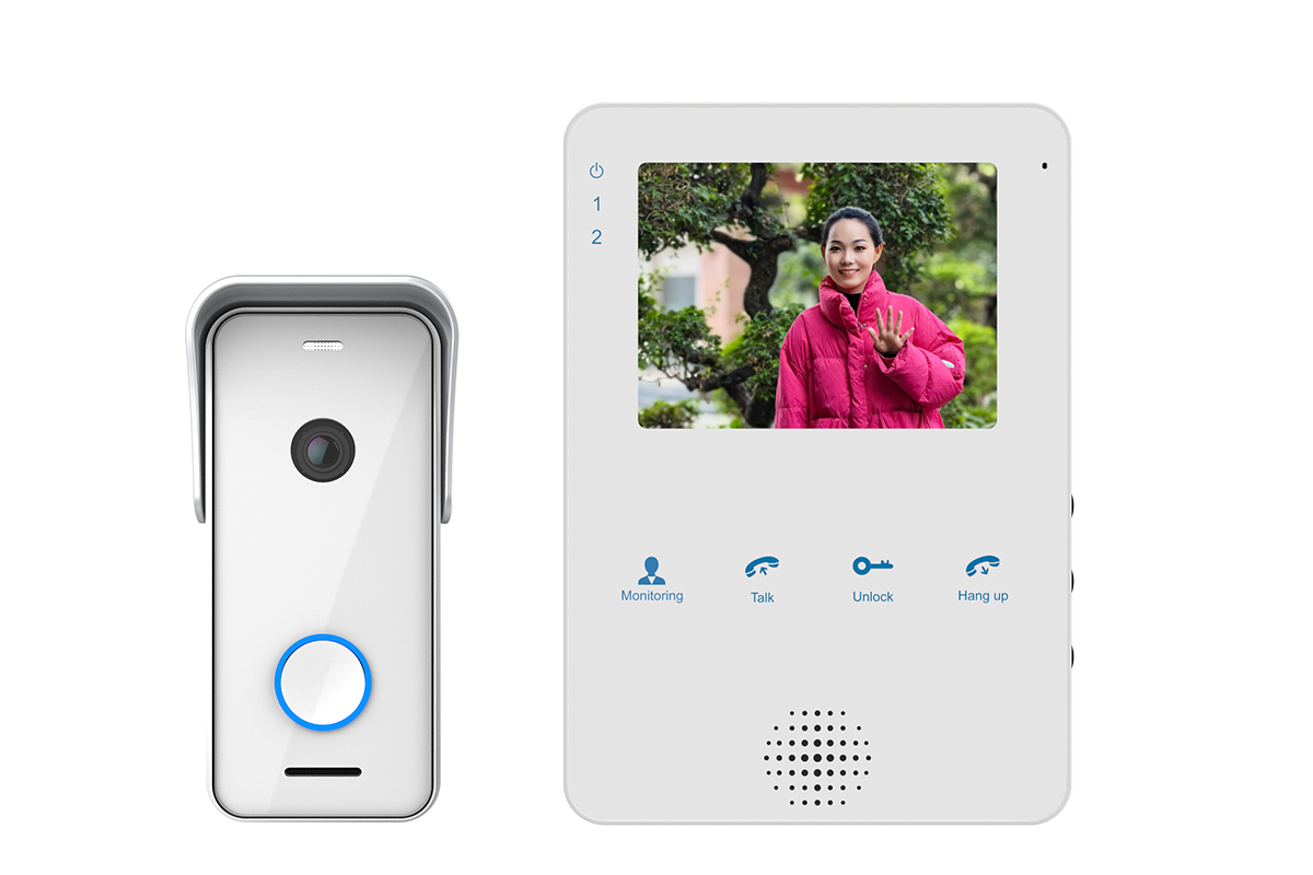 4 Wire 4.3 inch HD Video Door Phone