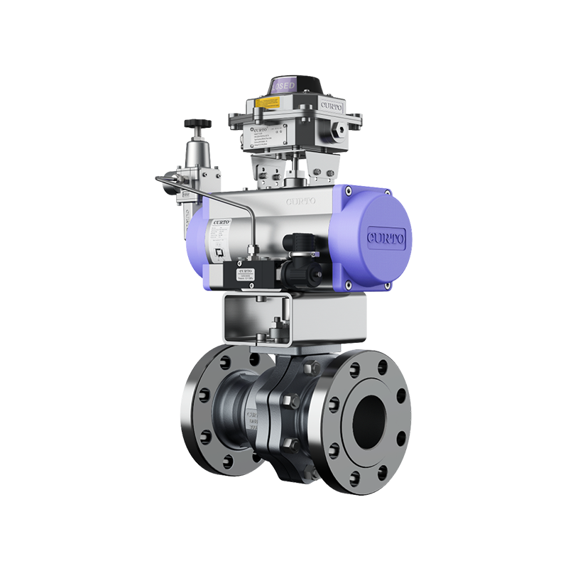 气动O型直通球阀（CT-RA系列）