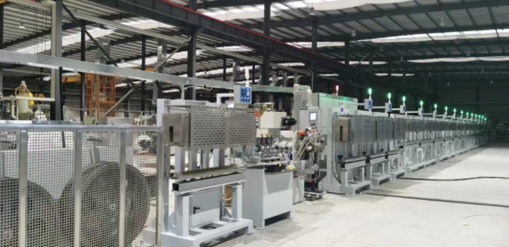 Silicone cable production line