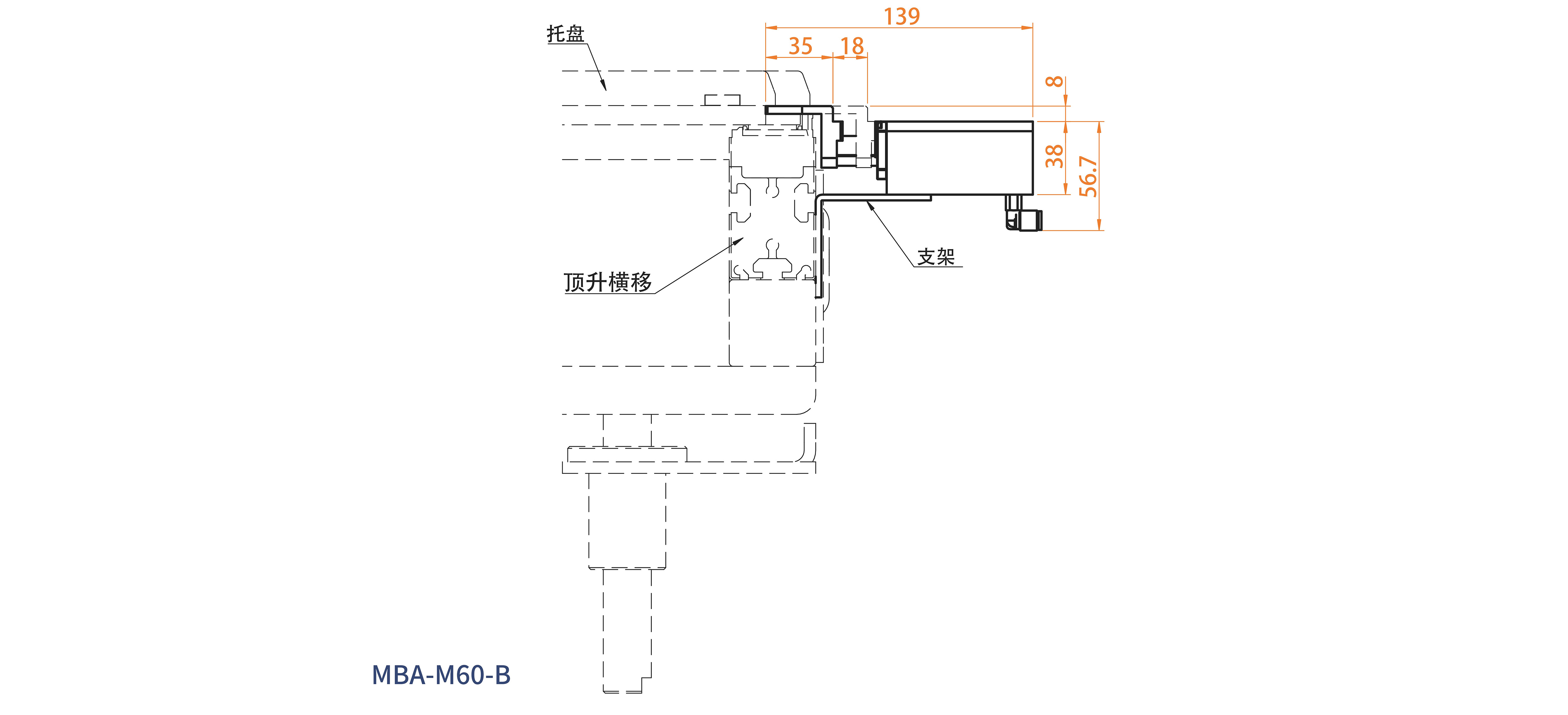 气动缓冲器尺寸说明