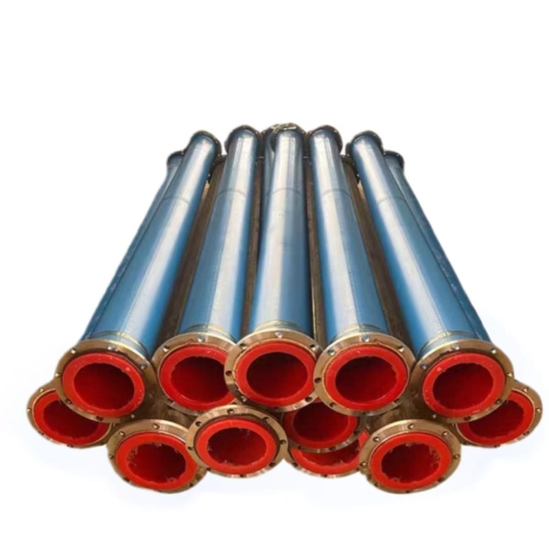 Lined with polyurethane abrasion resistant pipe